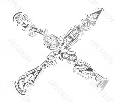 You can write messages with this letters series