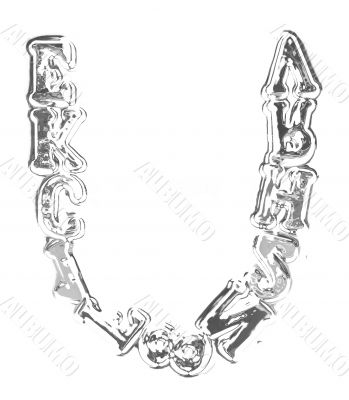 You can write messages with this letters series