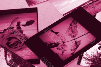 Photo Album with copy space