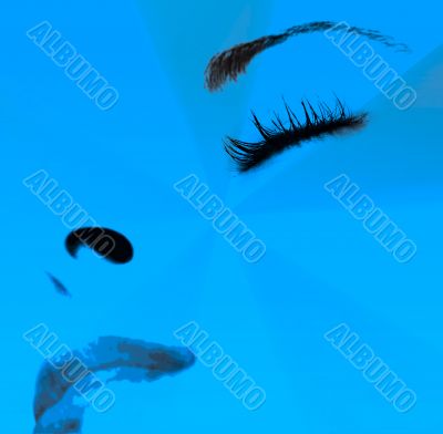 Beautiful girlr - sleeping. Close-up