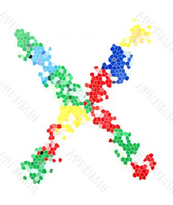 You can write messages with this letters series