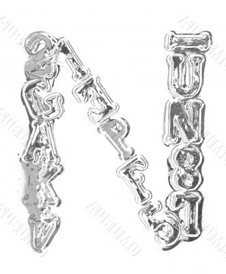 You can write messages with this letters series