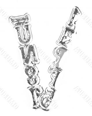 You can write messages with this letters series