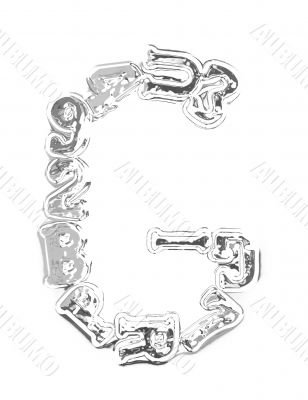 You can write messages with this letters series