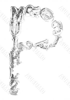 You can write messages with this letters series