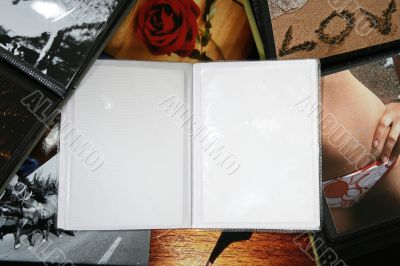 Photo Album with copy space