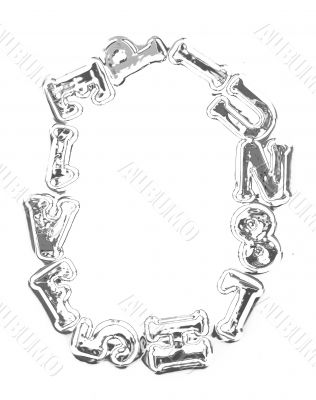 You can write messages with this letters series