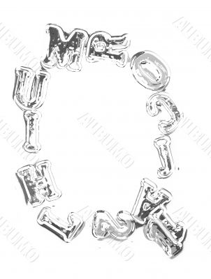 You can write messages with this letters series