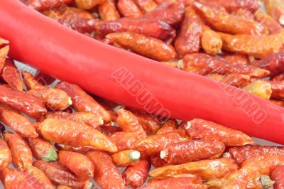 Close up of chilies