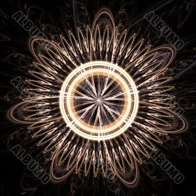 Threaded Circular Abstract Background