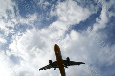 Jet With Cloudscape