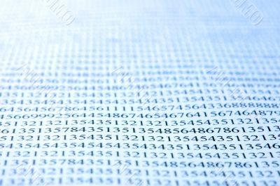 background number data