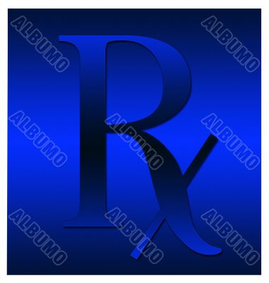 Blue Rx symbol