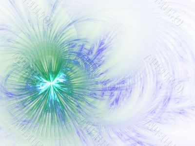 Feathered Corner Abstract Background
