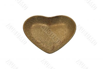 Heart Dish on a white background