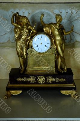 Gold clock