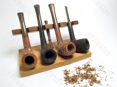 Pipes with tobacco