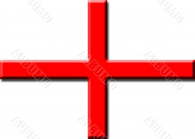 Embossed English flag