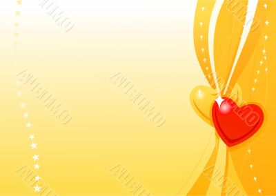 Valentine golden wallpaper 2