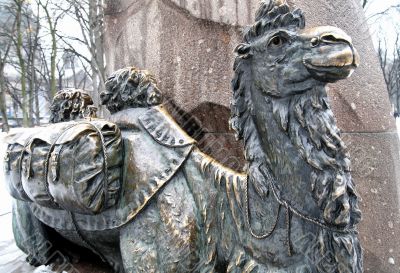 Bronze camel