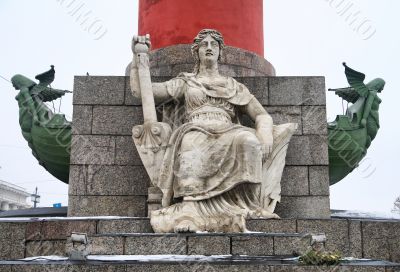 Rostral columns on the embankment