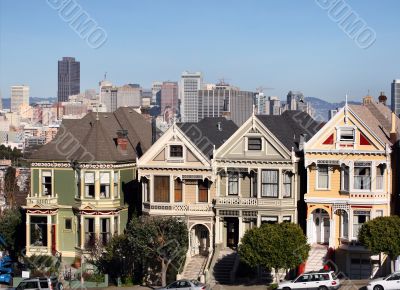 Victorian houses in San Francisco