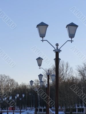 Row of lanterns