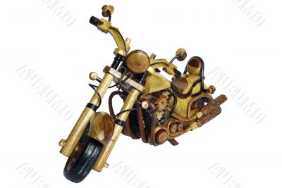 Wooden motorbike