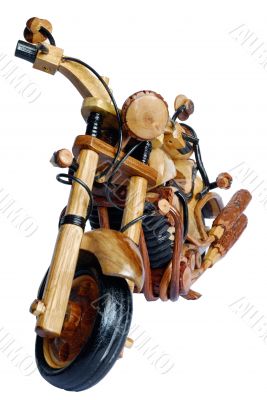 Wooden motorbike