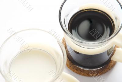 Milk and coffee