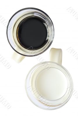 Milk and coffee