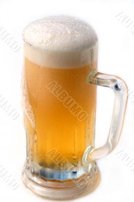 Beer mug isolated on white