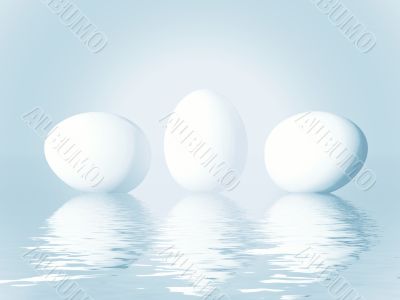White eggs