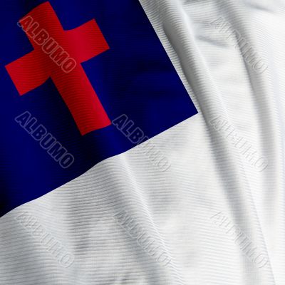 Christian Flag Closeup