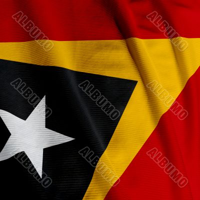 East Timor Flag Closeup