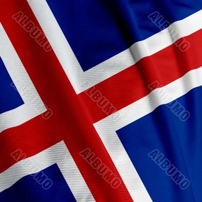 Icelandic Flag Closeup