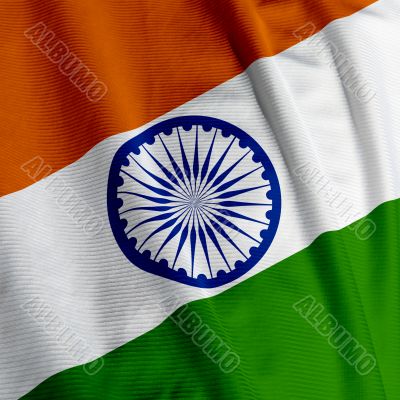 Indian Flag Closeup