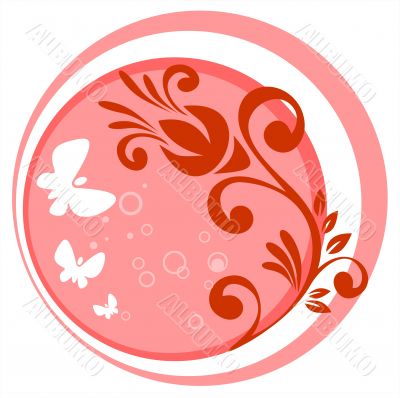 pink vegetative pattern