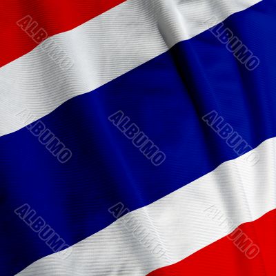 Thailand Flag Closeup