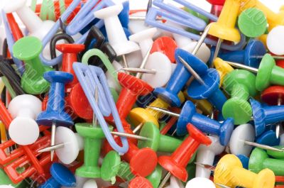 paper-clip and drawing-pin