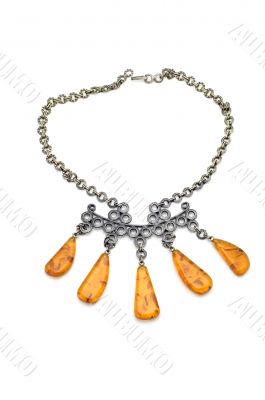 beads with amber