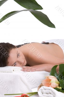 Relaxing in the spa