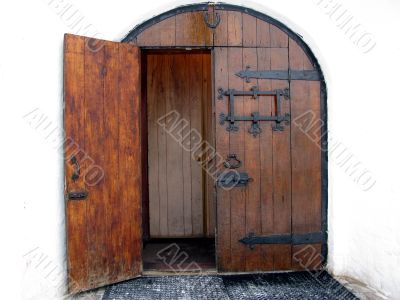 Door in ancient Russian style