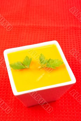 Carrots puree with parsley