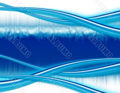 Abstract Computer Background - Blue Waves