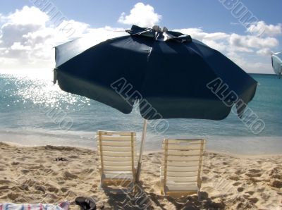 Relaxing on the beach