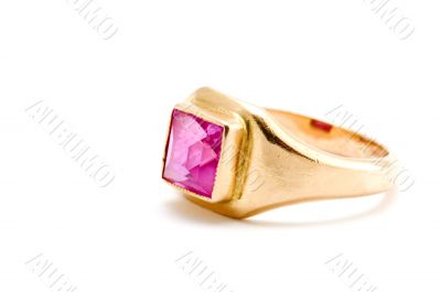 ring with ruby