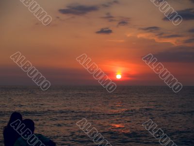 Couple on a sea beach