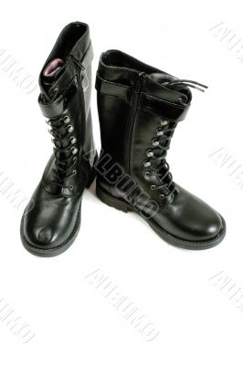 black boots