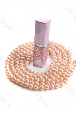 lipstick and pearls